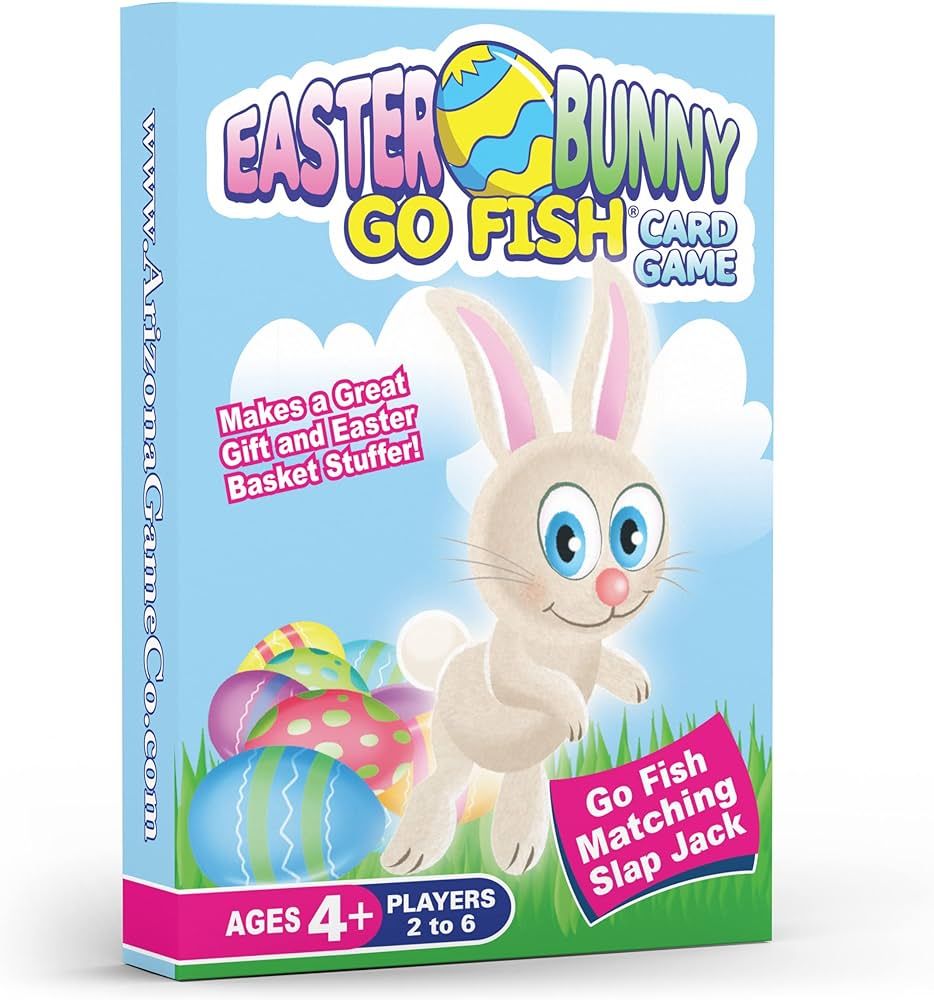 Easter Bunny Go Fish Card Game | Kids Ages 4-9 | Play 3 Fun Games Including Go Fish, Slap Jack & ... | Amazon (US)