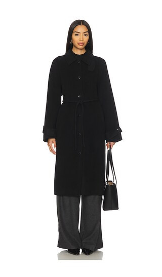 CLOSED Belted Coat in Black. - size XXS | Revolve Clothing (Global)