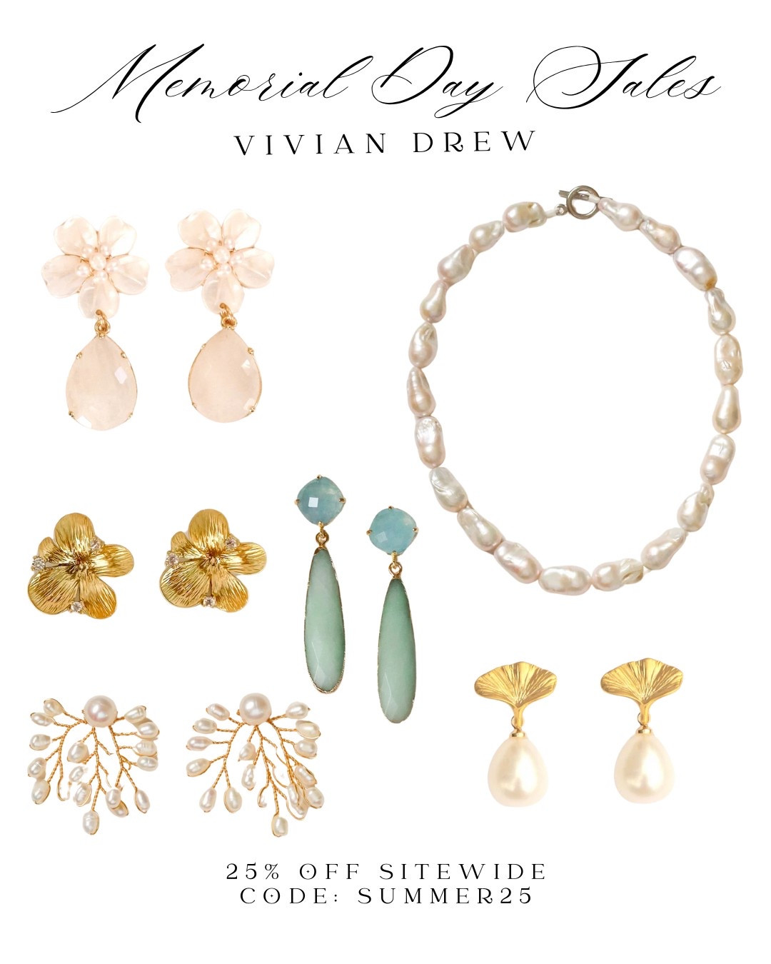 Vivian Drew has some of the most gorgeous jewelry pieces! They are having a  25% off sitewide sale currently. Here are a few of my favorite picks!



#LTKSaleAlert #LTKSummerEdit #LTKSeasonal