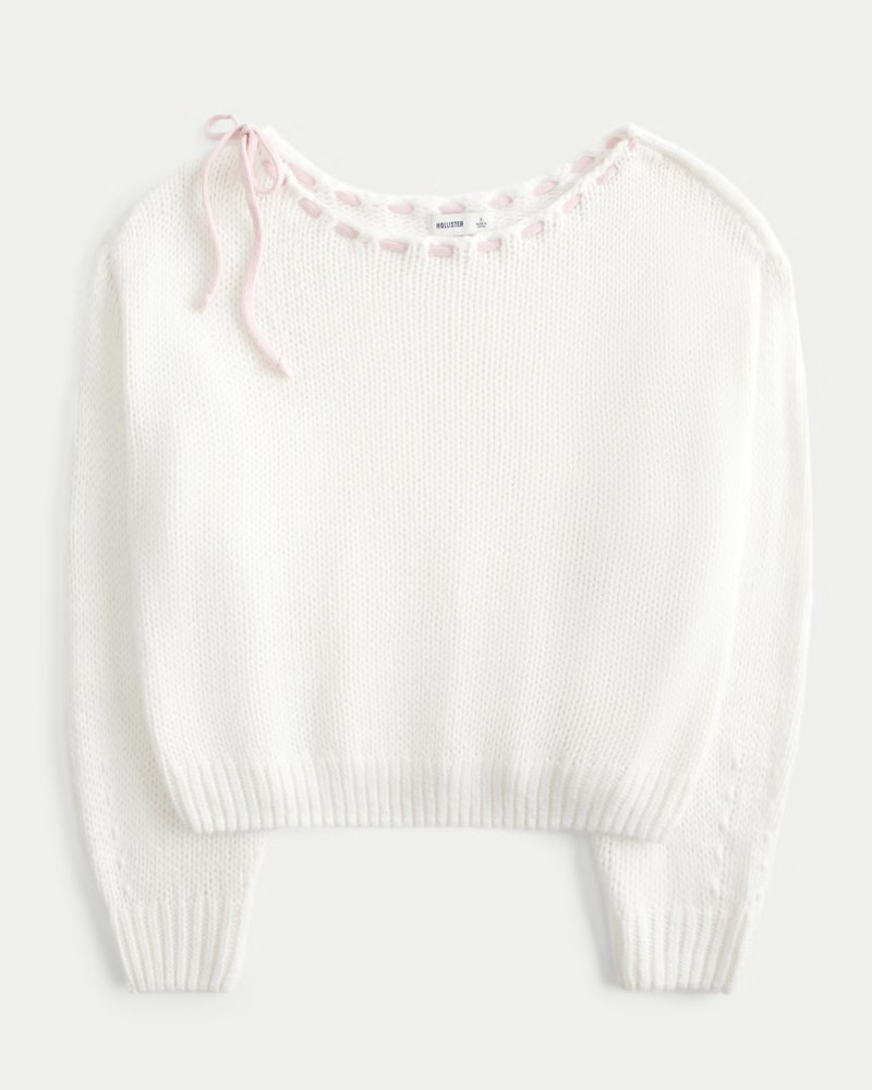 Women's Easy Off-the-Shoulder Sweater | Women's New Arrivals | HollisterCo.com | Hollister (US)