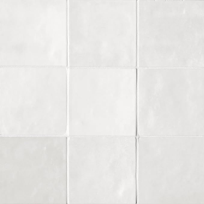 Bedrosians Cloe Gloss Ceramic Tile 5" x 5", White (57-Pack, 10.83 SF) | Amazon (US)