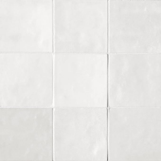 Bedrosians Cloe Gloss Ceramic Tile 5" x 5", White (57-Pack, 10.83 SF) | Amazon (US)