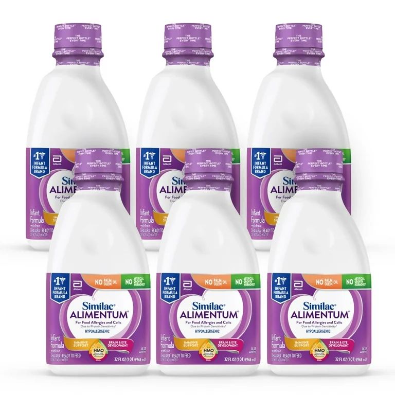 Similac Alimentum with 2'-FL HMO, Ready-to-Feed Baby Formula, 32-fl oz Bottle (Case of 6) - Walma... | Walmart (US)
