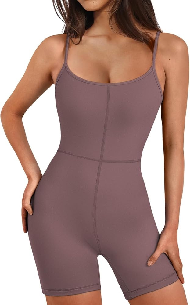 AUTOMET Womens One Piece Jumpsuits Shorts Rompers Sexy Unitard Bodysuit Workout Summer Outfits Gy... | Amazon (US)