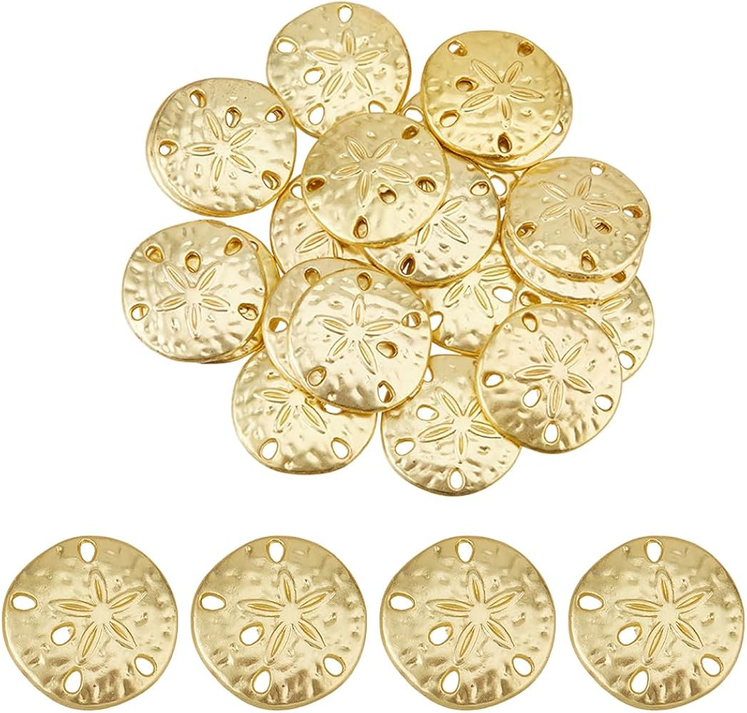 SUPERFINDINGS 30Pcs Sand Dollar Snap Starfish Charm 18mm Snaps Alloy Starfish Charm Accessory for... | Amazon (US)