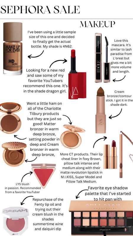 Sephora annual sale—makeup purchases 

#LTKunder50 #LTKsalealert #LTKbeauty