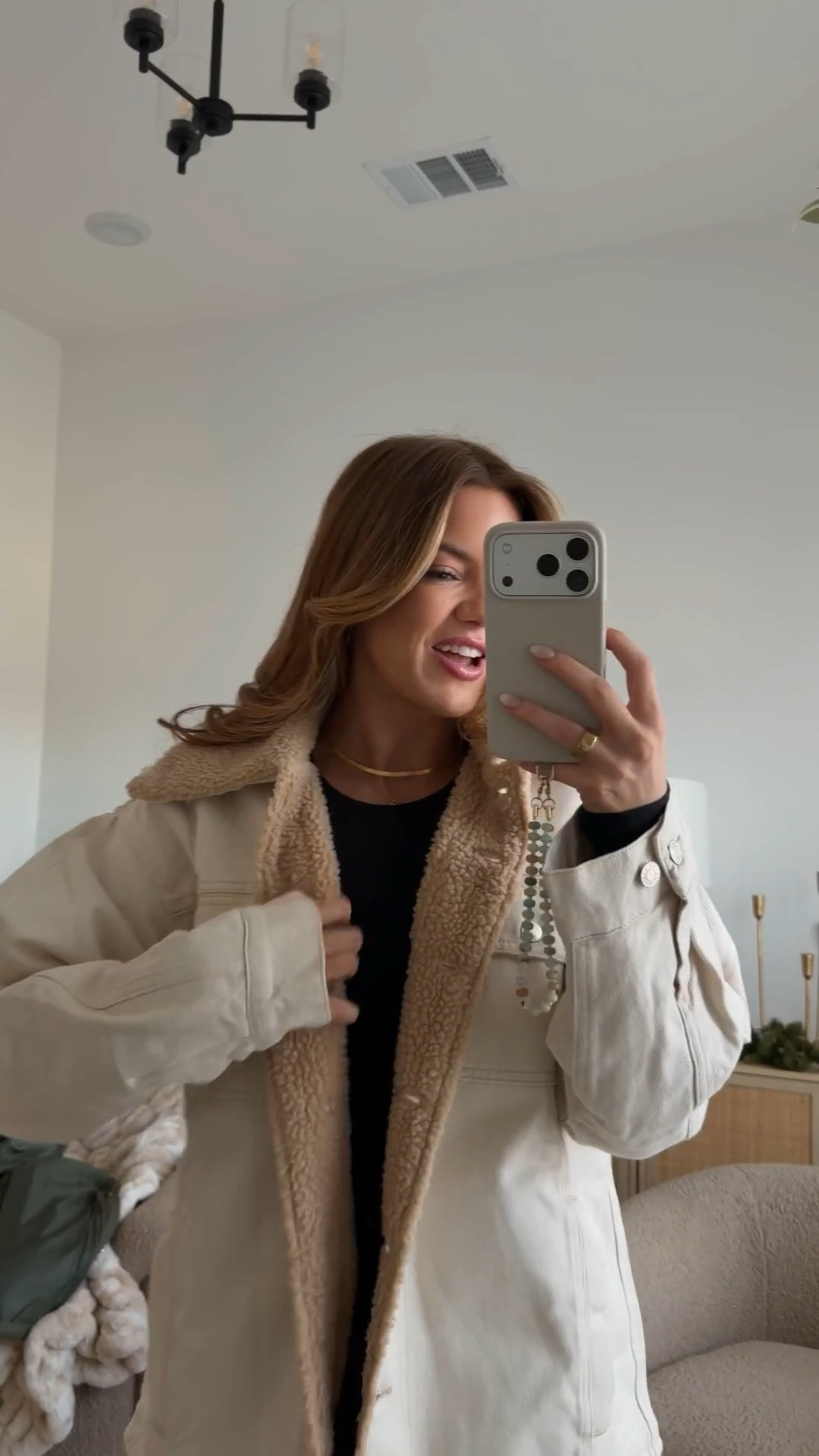 wearing a small // amazon denim jacket, barn jacket, sherpa jacket 

amazon style, amazon casual style, amazon casual fashion, michele jaliene

#LTKPetite #LTKootd