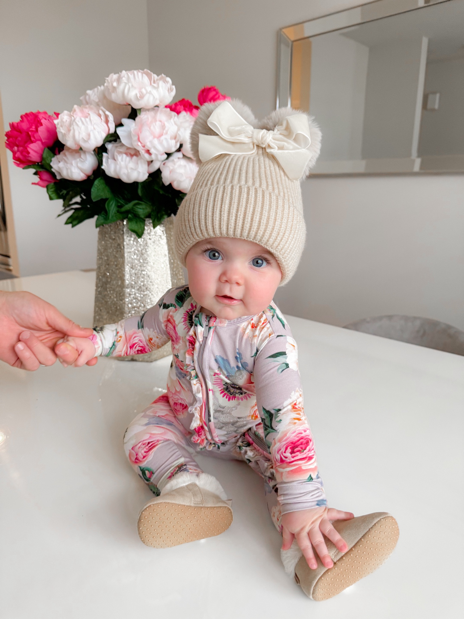 This beanie is one of my all time favorite things that Aubrey wears! We have it in 4 colors now! 

Baby girl style, baby girl, baby girl fashion, baby style, baby fashion, floral onesie, infant beanie, baby fur boots

#LTKkids #LTKfindsunder50 #LTKbaby