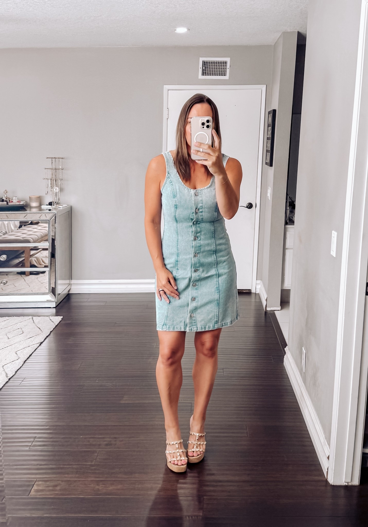 This denim dress is so cute and flattering for reference wearing a medium. Use code APRIL35 for 35% off. #LTKStyle #LTKSpring #LTKFinds #LTKDenimDress #DenimDresses #LTKSummer #CountryConcert #MomStyle #AffordableFashion #TrendingNow 

 #LTKFestival #LTKootd #LTKSaleAlert