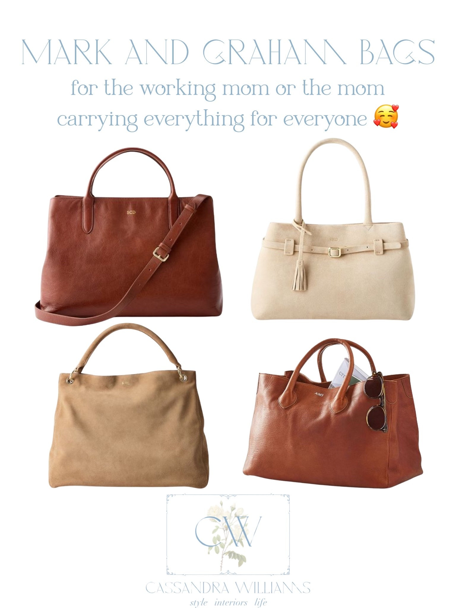Classic Mark and Graham leather bags for the working mom or the mom carrying it all  

#LTKGiftGuide #LTKHoliday #LTKmomlife
