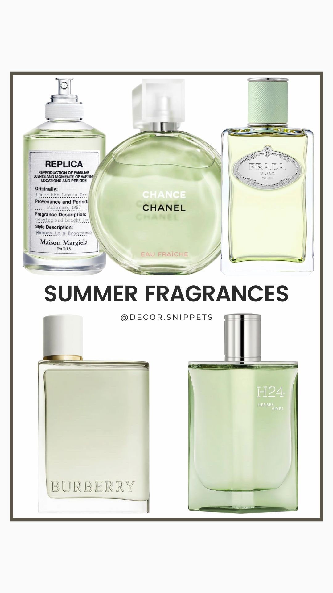Fresh, crisp, and perfect for warm days — these summer scents are light, uplifting, and effortlessly chic. From citrusy bursts to airy florals, they’re the perfect finishing touch for your sunny-day style. 🌿✨
Click the link to shop my favorite summer fragrances now — your signature scent is waiting! 💚