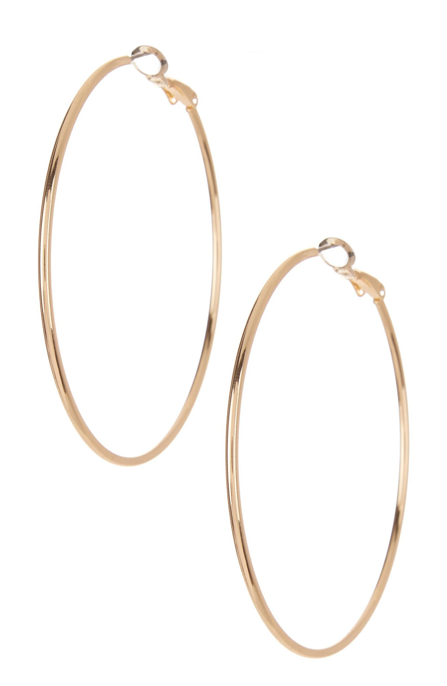 Large Basic 57mm Hoop Earrings | Nordstrom Rack