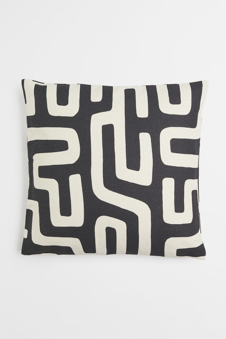 Patterned Cotton Cushion Cover | H&M (US + CA)