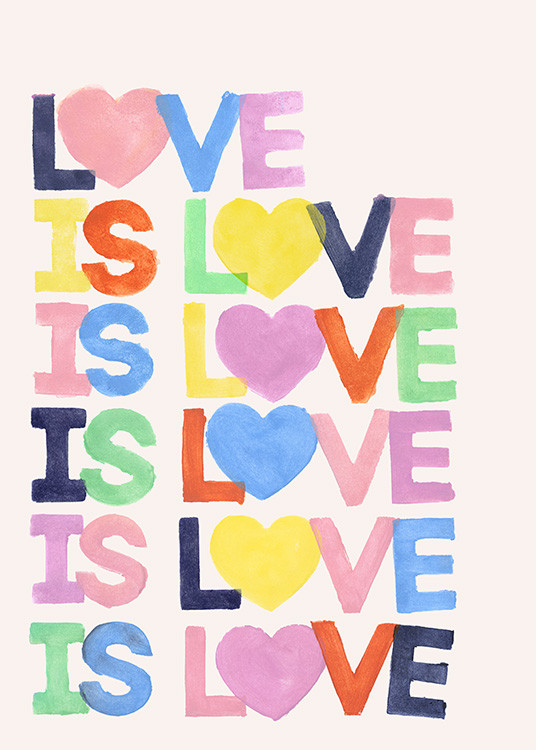 Love Is Poster | Desenio