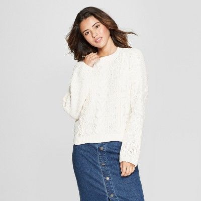 Women's Chenille Cable Pullover - Universal Thread™ | Target