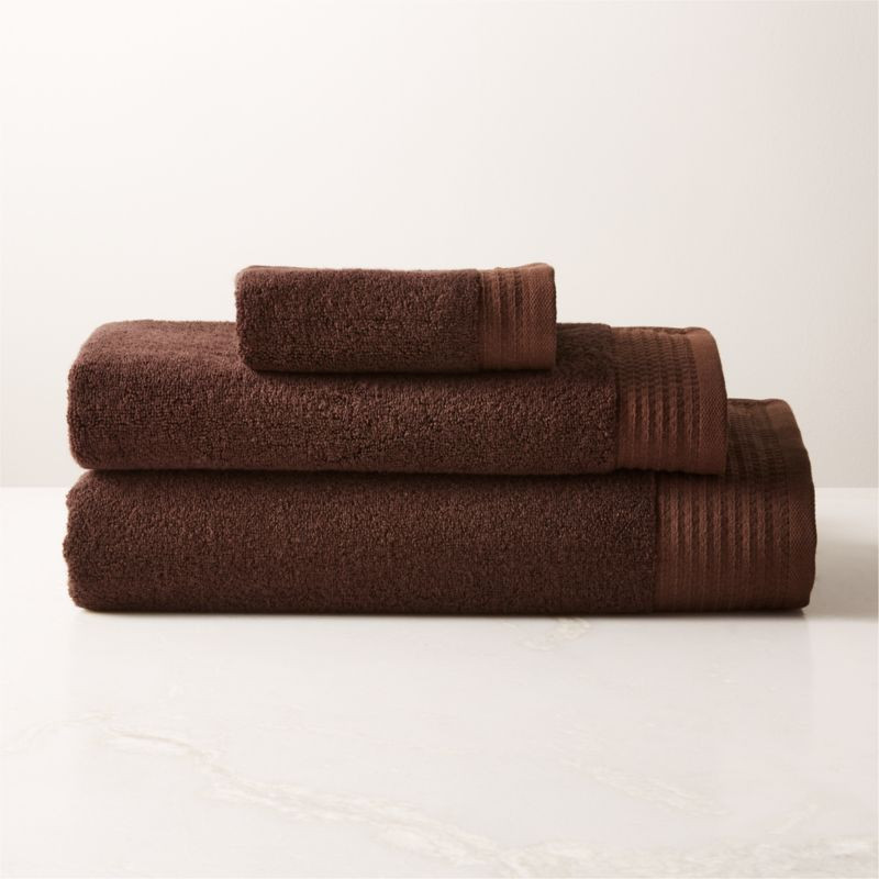 Raven Brown Bath Towel Set + Reviews | CB2 | CB2