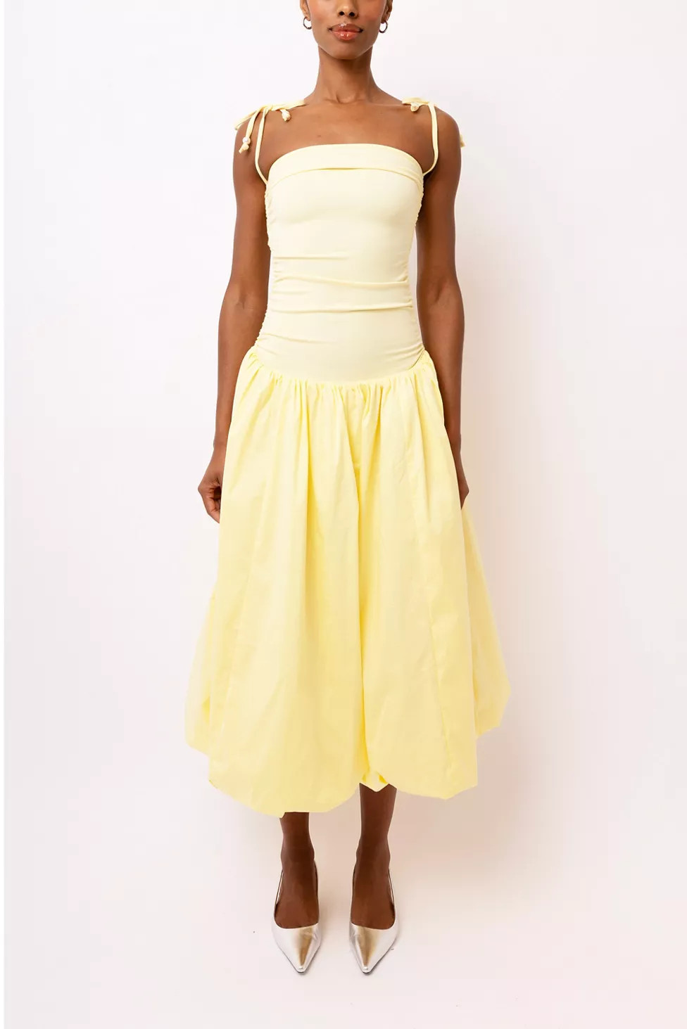 Amy Lynn Puffball Midi Dress | Urban Outfitters (US and RoW)