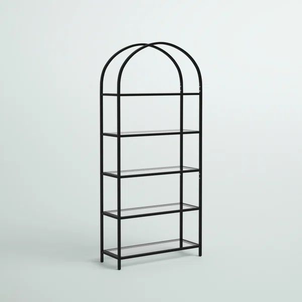 Kendra 72.2'' H x 32.7'' W Steel Etagere Bookcase | Wayfair North America
