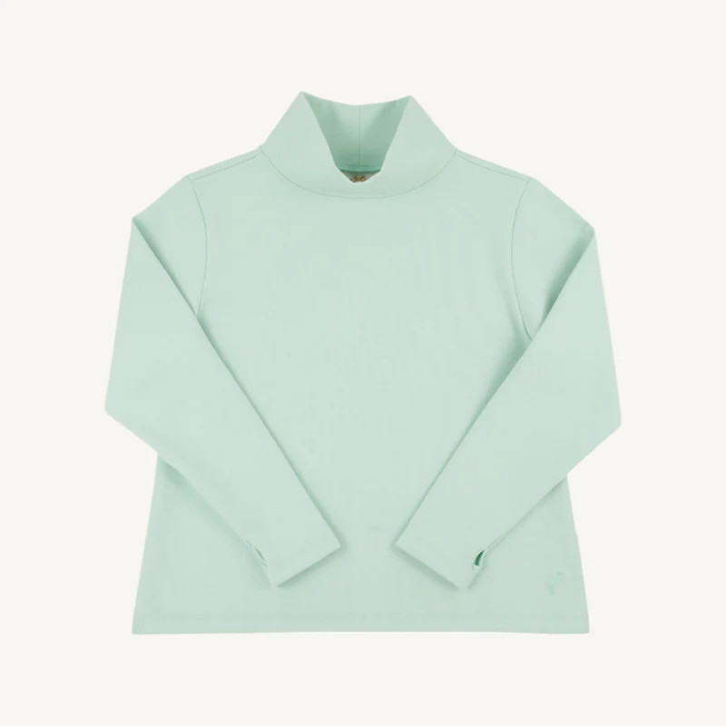 Prepletic™ Finley Funnel Sweatshirt - Sea Island Seafoam with Tonal St | The Beaufort Bonnet Company