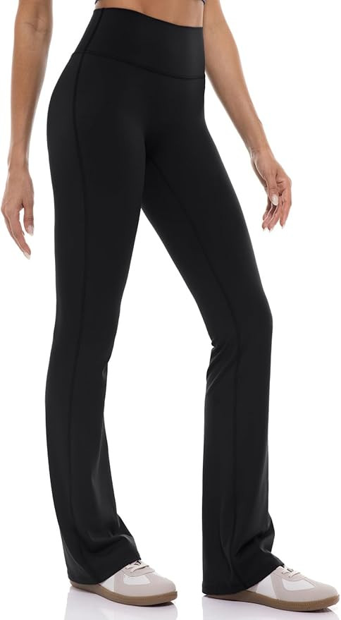 Ukaste Women's Petite/Regular/Tall, 28"/ 30"/ 32"/ 34" Flare Pant - High Rise Bootcut Yoga Workou... | Amazon (US)