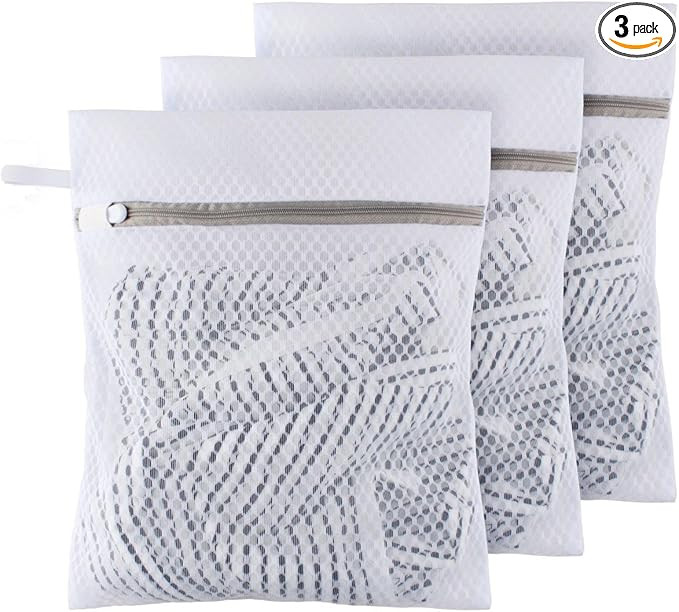 Small Honeycomb Lingerie Bags with Hanging Loop- MDSXO 3 Pack Mesh Laundry Bags for Washing Delic... | Amazon (US)