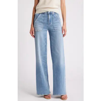 FRAME Modern Pocket Wide Leg Jeans in Carpenter at Nordstrom, Size 29 | Nordstrom