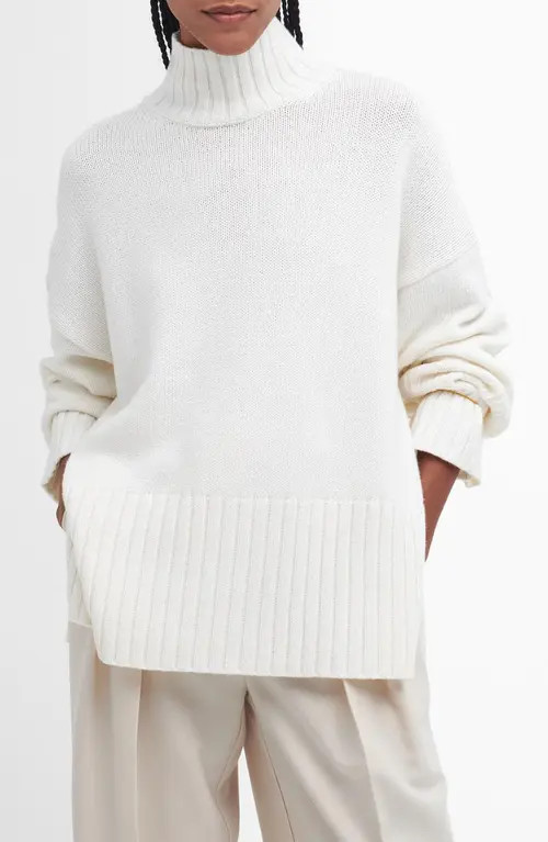 Barbour Serena Knitted Sweater in Cloud White at Nordstrom, Size 8 Us | Nordstrom