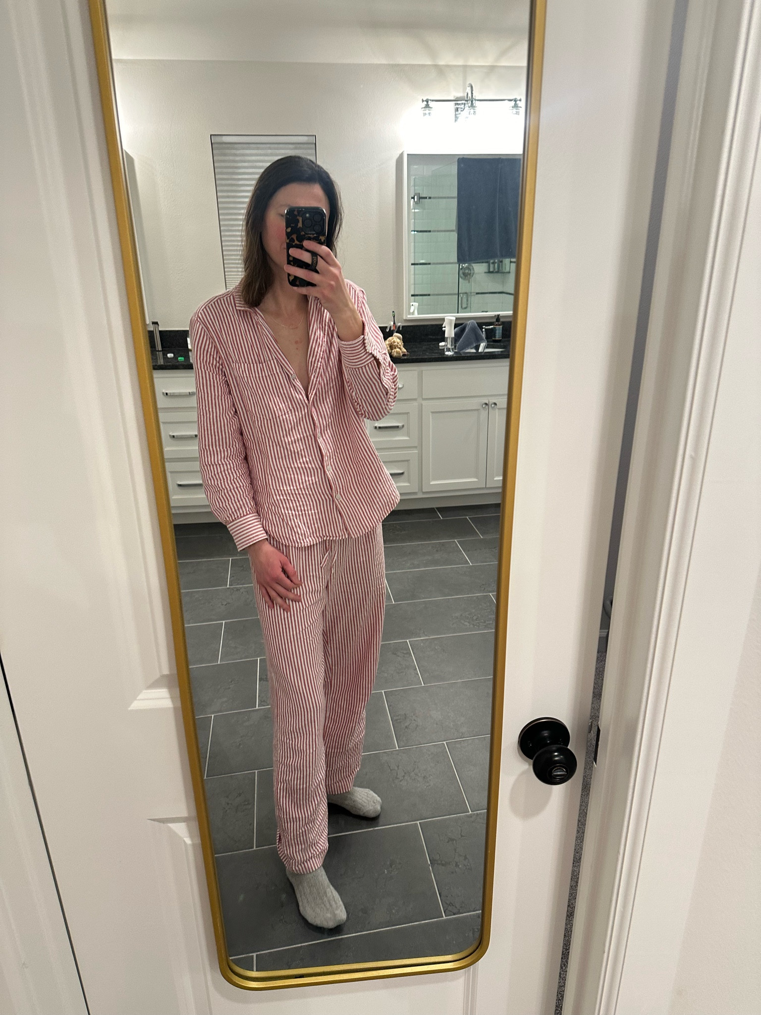 Love these pajamas. They come in tall also. I would get tall next time for drying shrinkage. Also love these socks. Come in a 3 pack  

#LTKfindsunder50 #LTKsalealert #LTKSeasonal