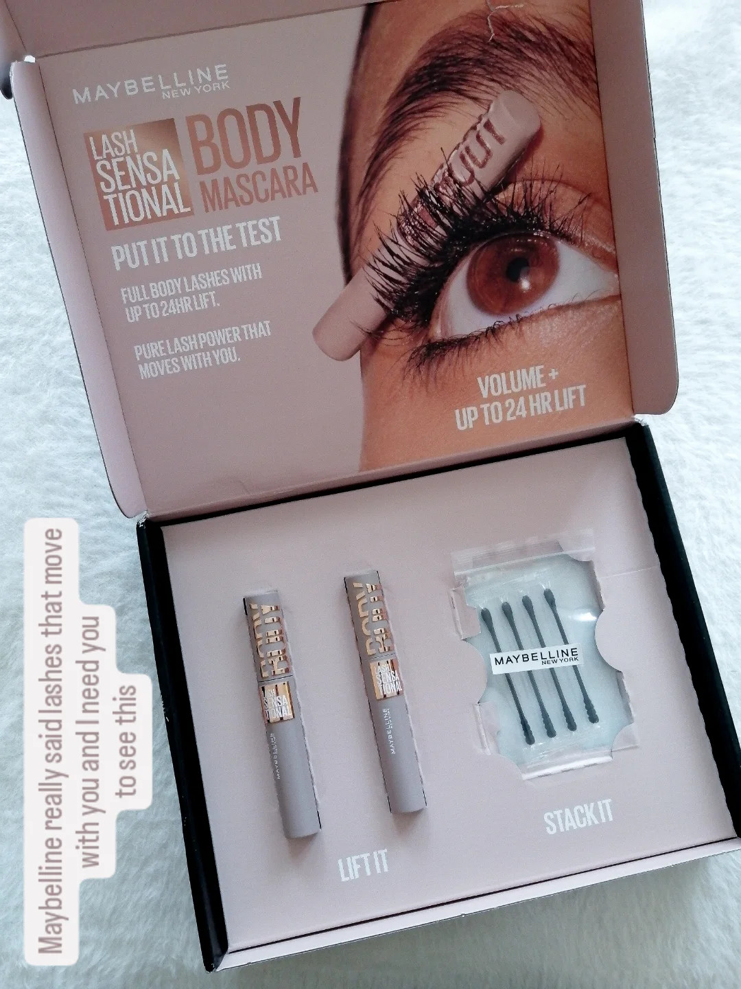 Sit down because Maybelline dropped a mascara that has completely changed what I expect from my lashes 🤎 Meet the Lash Sensational Body Mascara in Brownish Black. Full volume, 24hr lift, no flaking, no clumping, no smudging, and a double Helix brush that works in TWO modes. Lifting mode to separate and lift every single lash from root to tip, and impact mode for that full body buildable volume. Maybelline really said one brush, two personalities, and I respect that. The formula is lightweight, so your lashes never feel heavy or weighted down. 91% agree lashes feel lightweight all day, and bestie, I am absolutely in that 91%, and 93% agree lashes look lifted. I see it, I feel it, and now you need to see it too. (Stay tuned for the try-on video) What I love most is how buildable she is, one coat for a soft, natural everyday look, two for a blurred, soft drama moment, three for full, bold, lifted lashes that mean serious business. Literally every lash look in one tube... And she's vegan, ophthalmologist tested, allergy tested, safe for contact lens wearers, and suitable for sensitive eyes. Maybelline really said everyone's lashes deserve this, and I fully agree. It also comes off easily with micellar water, so no harsh rubbing at the end of the day. Maybelline really thought of everything🤍 

#maybelline #lashsensationalbody #mascara #volumemascara 

 #LTKBeauty