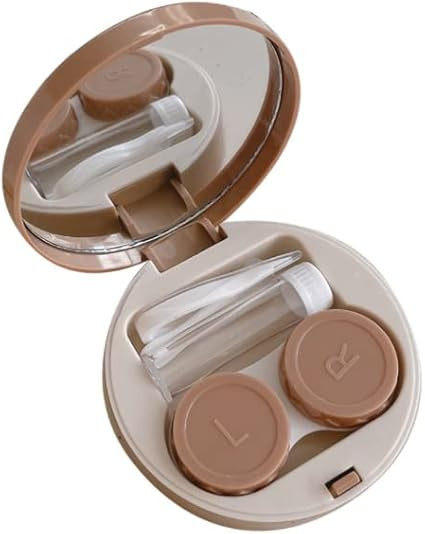 HLLMX 2 PCS Contact Lens Case Travel Case Holder Storage Box Portable Contact Lens Container Soak... | Amazon (US)