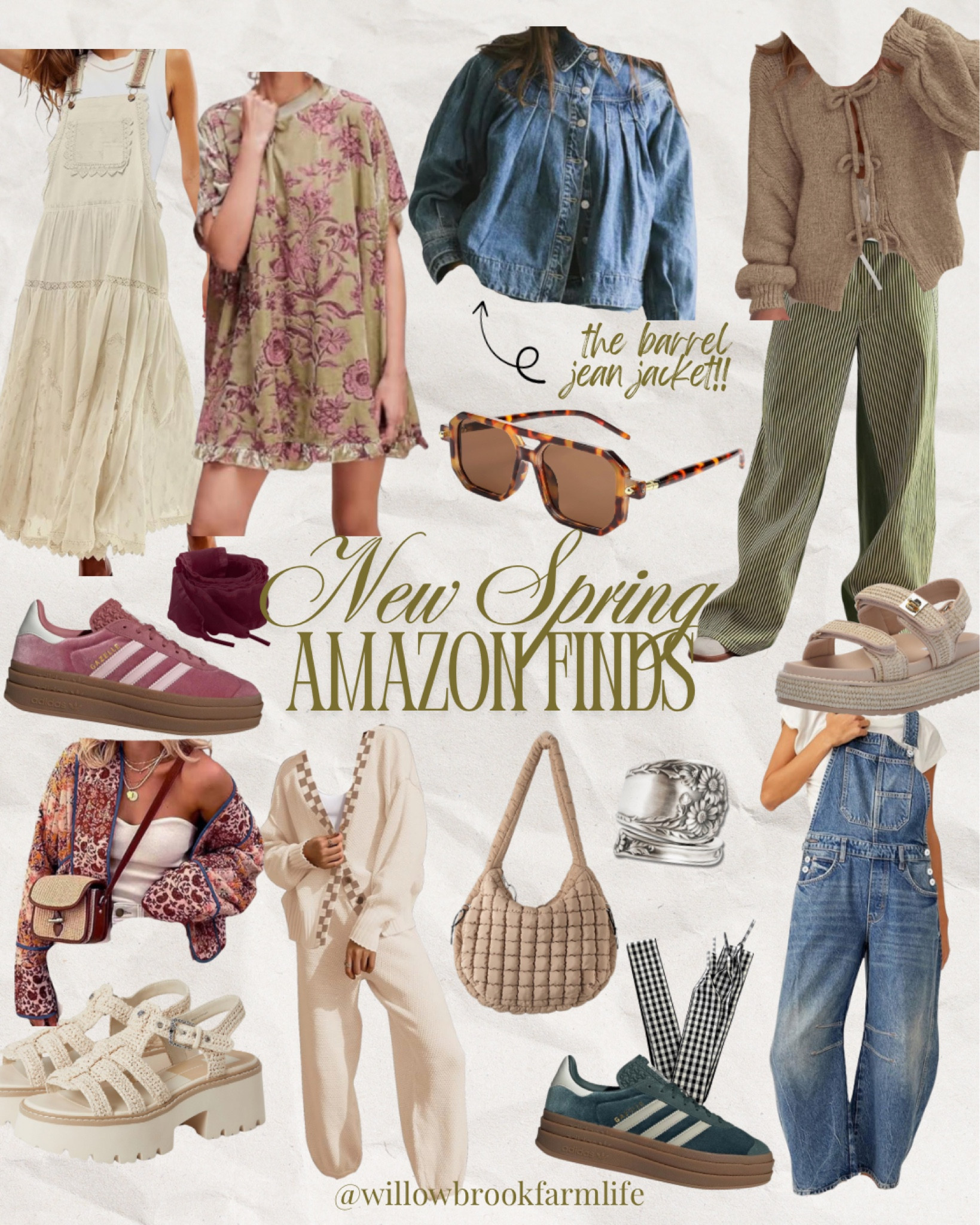 Outfits that are new for Spring!! I have all of these looks and y’all have seen me wear them on repeat!!  Overalls are perfect barrel!! Sneaks are my go too for height and comfort! Size down 

#LTKMostLoved #LTKPetite #LTKSeasonal