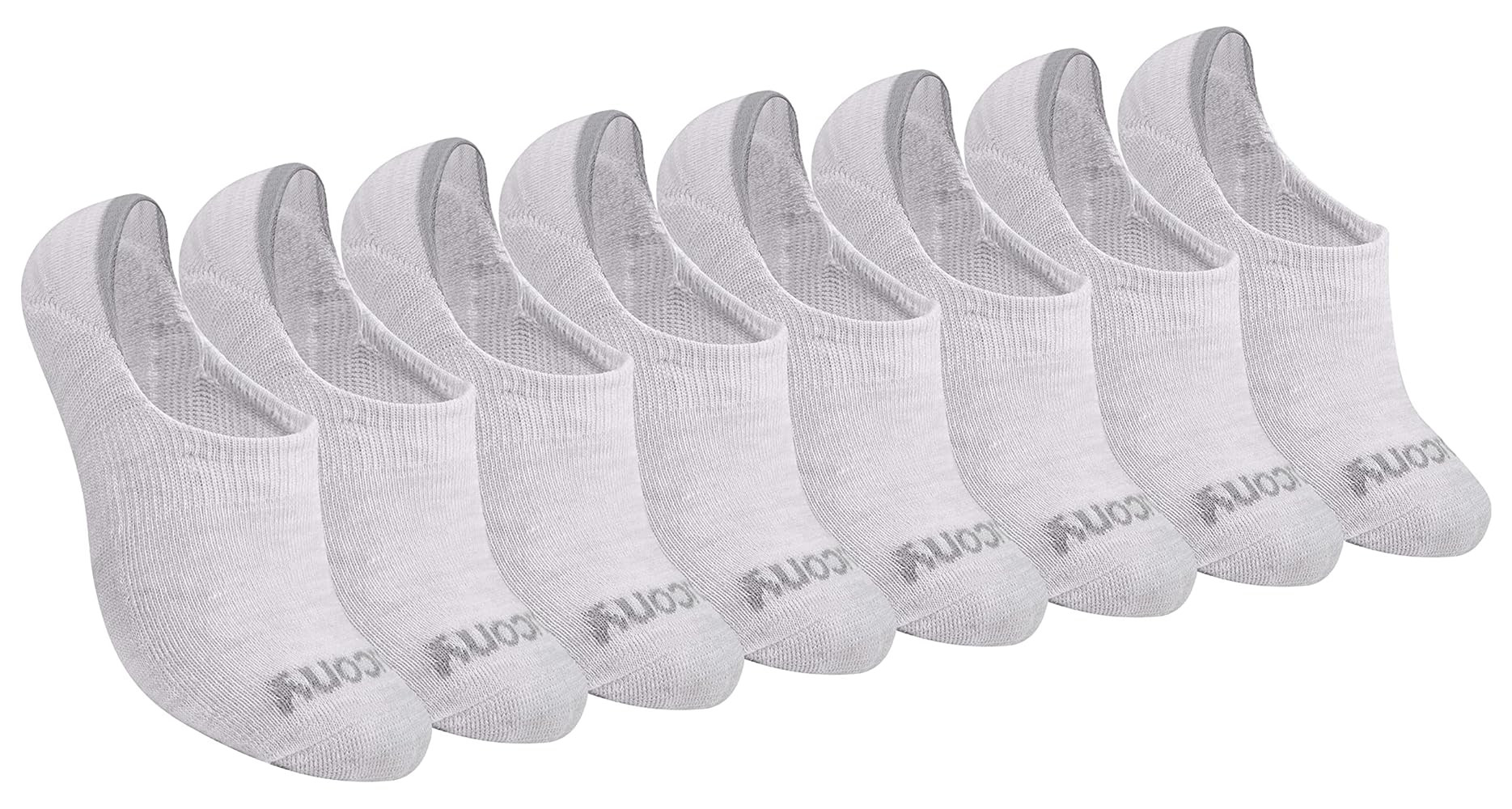 Saucony Women's No Show Cushioned Invisible Liner Socks, Available in S-L (8, 16 Pairs) | Amazon (US)