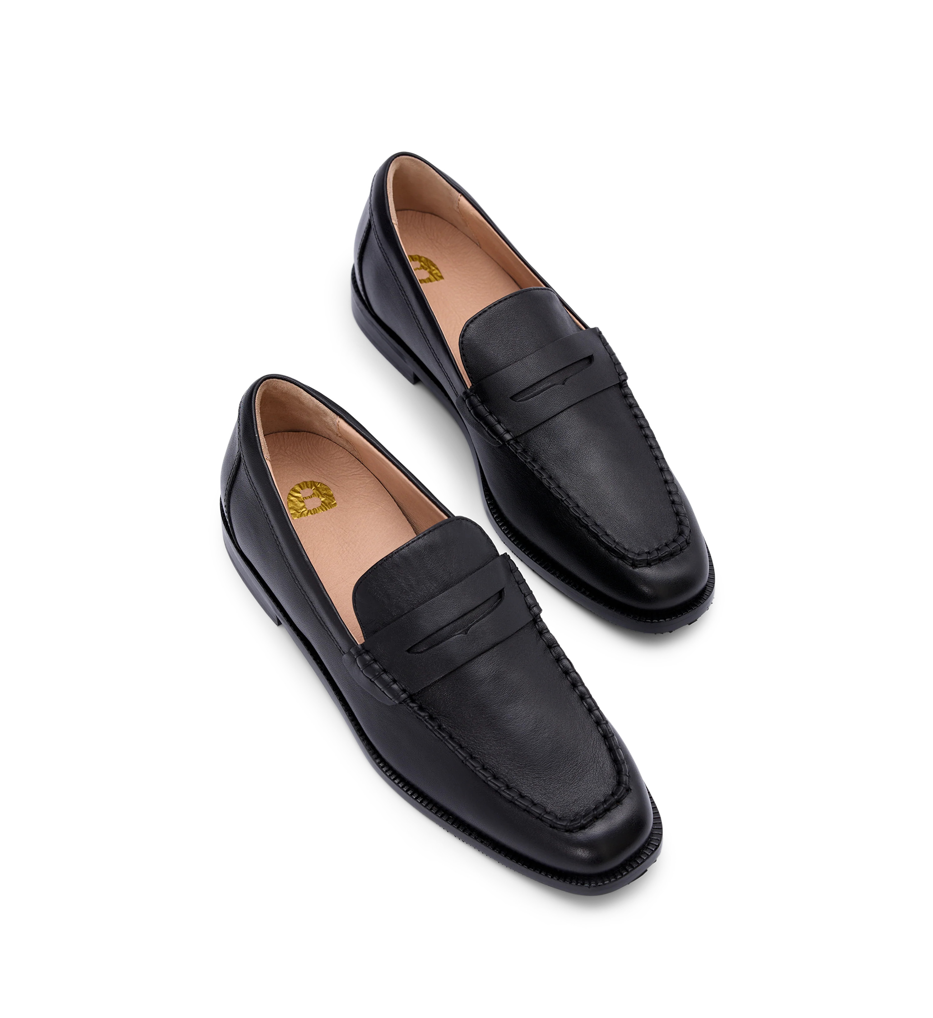 Maleo Black Leather Loafers - Bared Footwear | Bared Footwear
