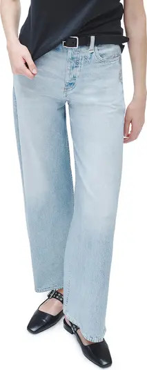 rag & bone Miramar Sofie High Waist Ankle Wide Leg Terry Sweatpant Jeans | Nordstrom | Nordstrom