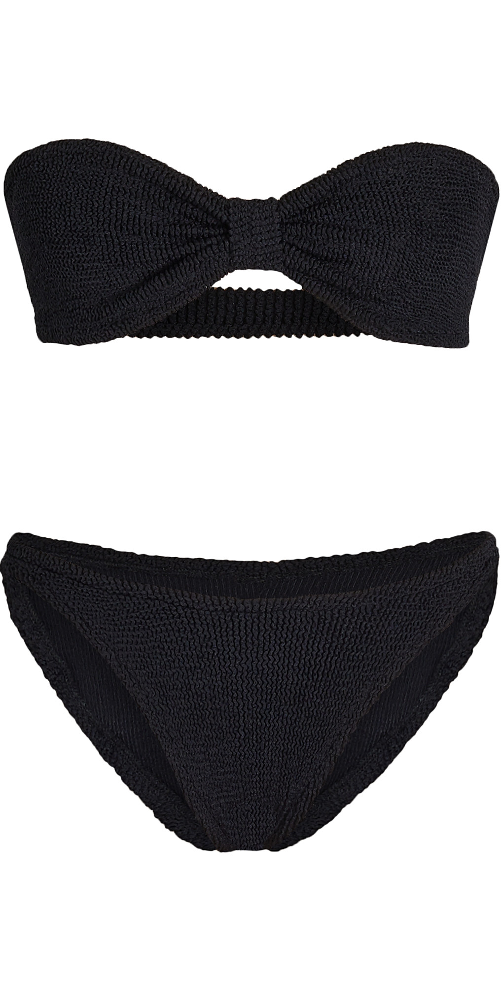 Hunza G Jean Bikini Set Black One Size | Shopbop