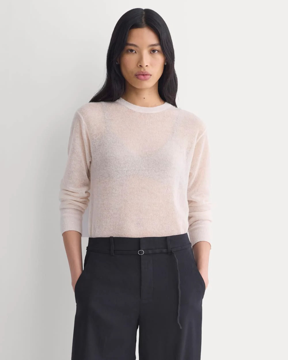 The Air Alpaca™ Relaxed Crew Top | Soft Pink | Everlane