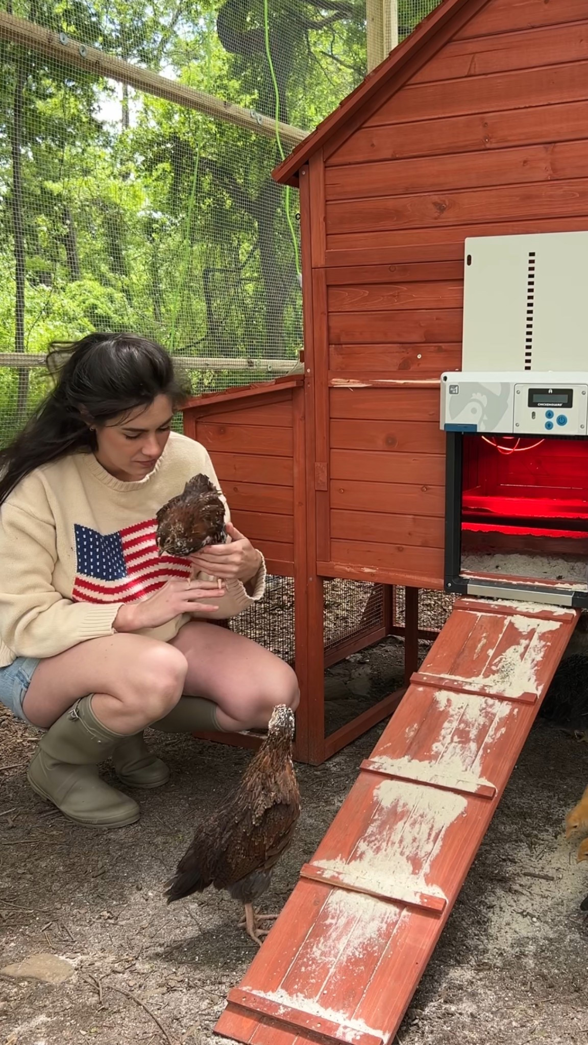 Americana sweater American flag sweater Memorial Day outfit Fourth of July outfit hunter boots 

#LTKSeasonal #LTKStyleTip