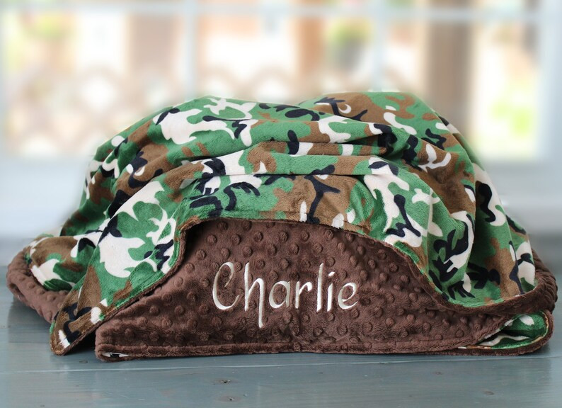 Personalized Baby Blanket Camo Minky Baby Blanket Baby Gift - Etsy | Etsy (US)