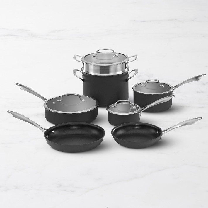 Cuisinart Dishwasher Safe Hard Anodized Nonstick 11-Piece Cookware Set | Williams-Sonoma