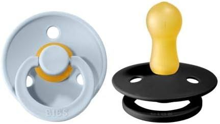 BIBS Baby Pacifiers | BPA-Free Natural Rubber Pacifier | Made in Denmark | Set of 2 Soothers (Baby B | Amazon (US)