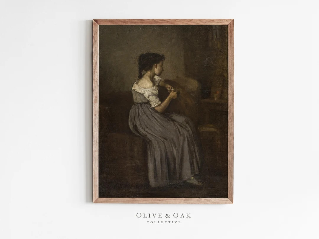 Moody Vintage Portrait Painting / Victorian Art Print / Digital PRINTABLE / #285 | Etsy (US)