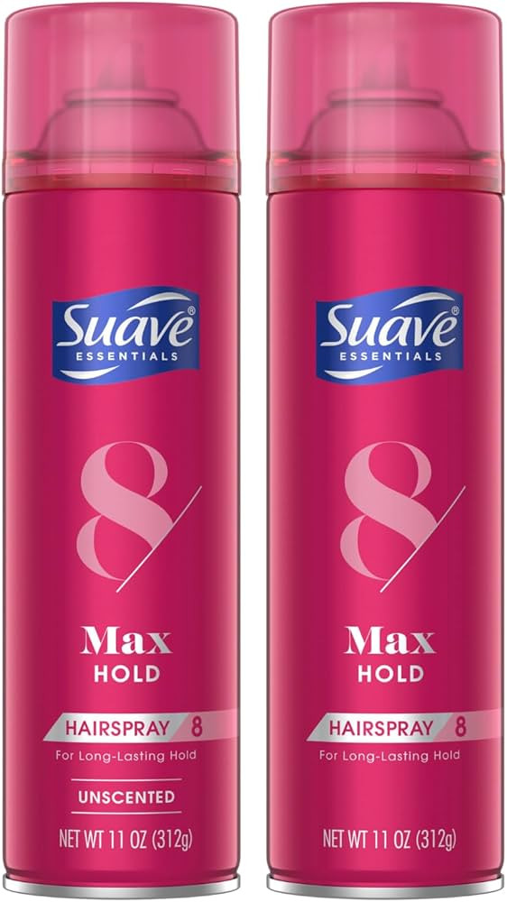 Suave Hairspray Max Hold Variety 2-Pack, Unscented & Scented Formulas – Aerosol Hairspray, 11 O... | Amazon (US)