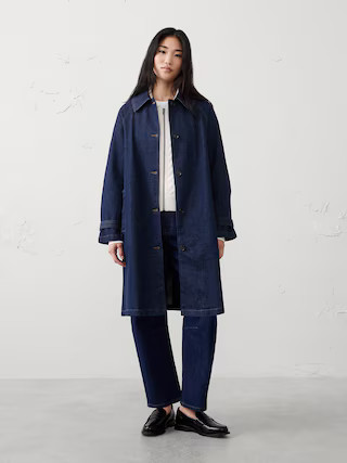 Denim Mac Coat | Banana Republic Factory