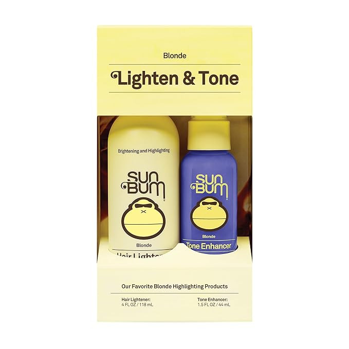 Sun Bum Lighten and Tone Travel Kit - Blonde Hair Lightener and Tone Enhancer - Enhances Hair Col... | Amazon (US)