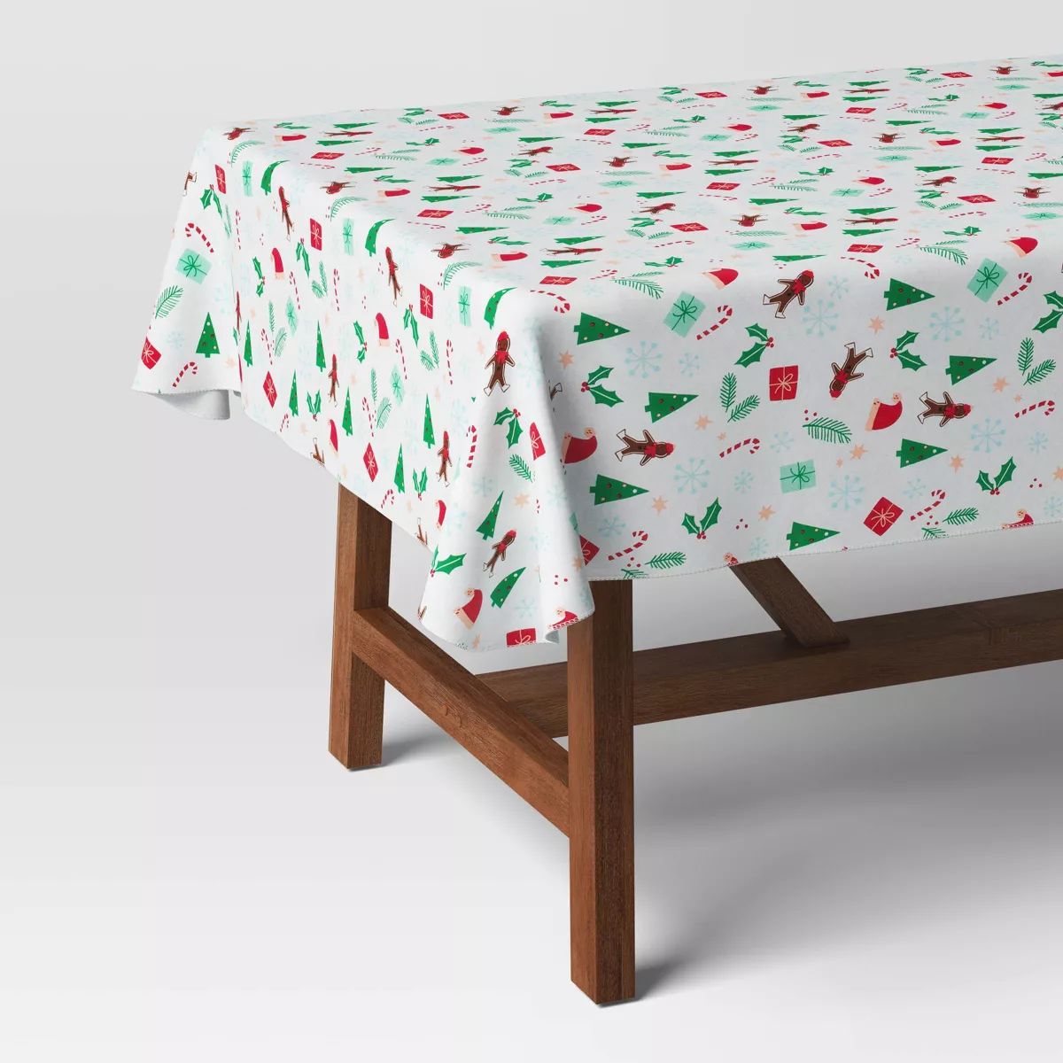 84"x60" Holiday PEVA Gingerbread Tablecloth - Wondershop™ | Target