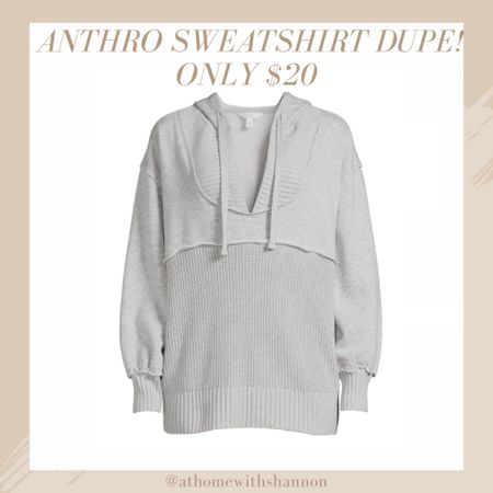 Walmart has the cutest sweatshirt for under $20! #walmart #anthrodupe #clothing #deal

#LTKsalealert #LTKunder50 #LTKstyletip