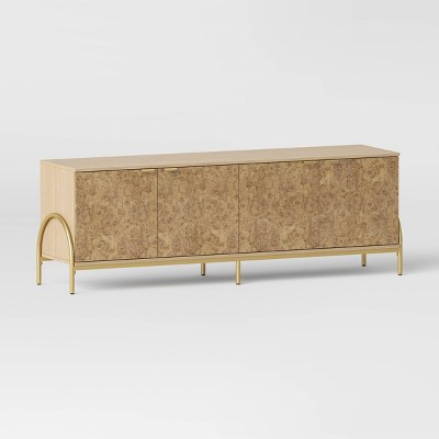Figured Wood TV Stand for TVs up to 65" Brown - Threshold™ | Target