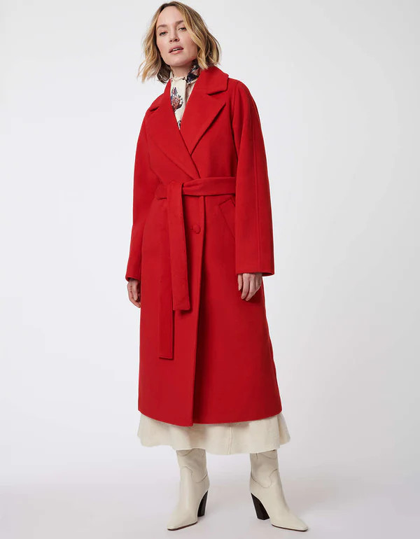 Icon Belted Wool Coat | Bernardo Fashions