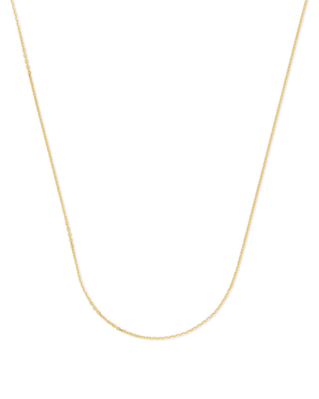 18 Inch Thin Chain Necklace in 18k Gold Vermeil | Kendra Scott