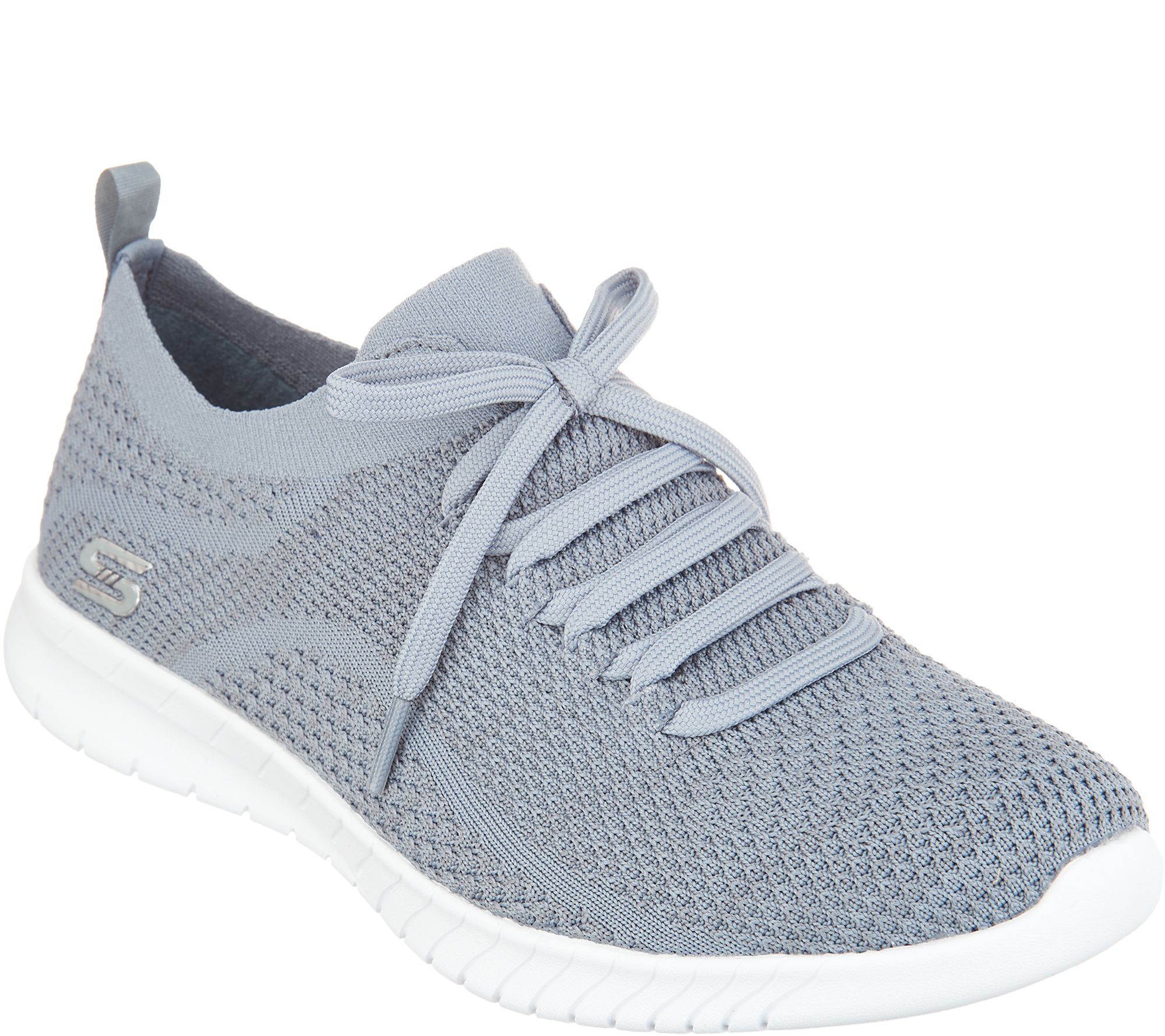 Skechers Faux Lace Stretch Knit Slip-On Sneakers | QVC